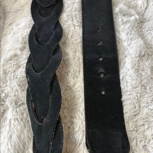 Black suede belt - Picture 3 of 4